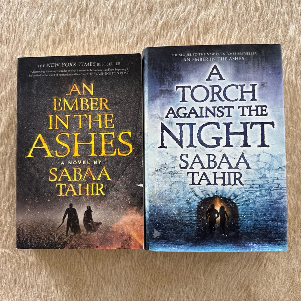 Sabaa Tahir 2 books An Ember In The Ashes and it’s Sequel Fantasy Novel